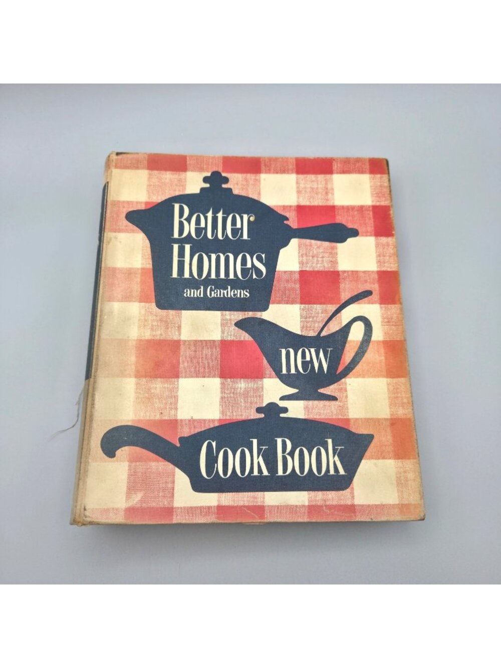 Vintage 1950s Better Homes and Gardens New Cook Book Red Gingham Binder READ